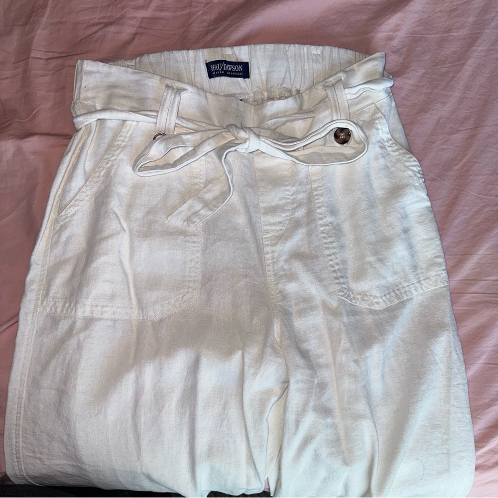 White Linen Pants
